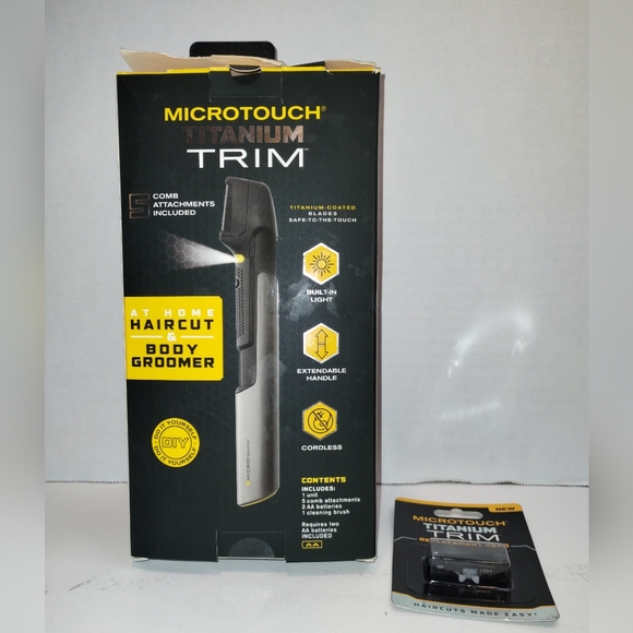 Microtouch Titanium Trim Haircut & Body Groomer With Additional Replacement Head - Picture 4 of 10